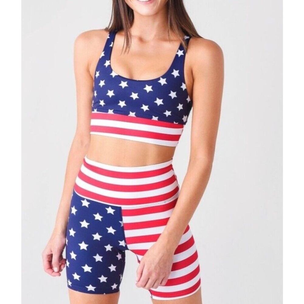 Beach Riot Bike *Shorts only* Stars Stripes Flag 4th of July Size Small
